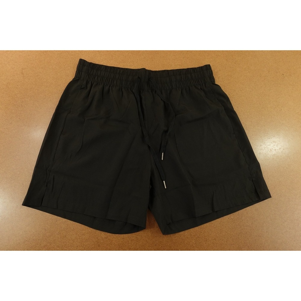 Live Your Greatness Womens Size Large Black High Rise Drawstring Athletic Shorts